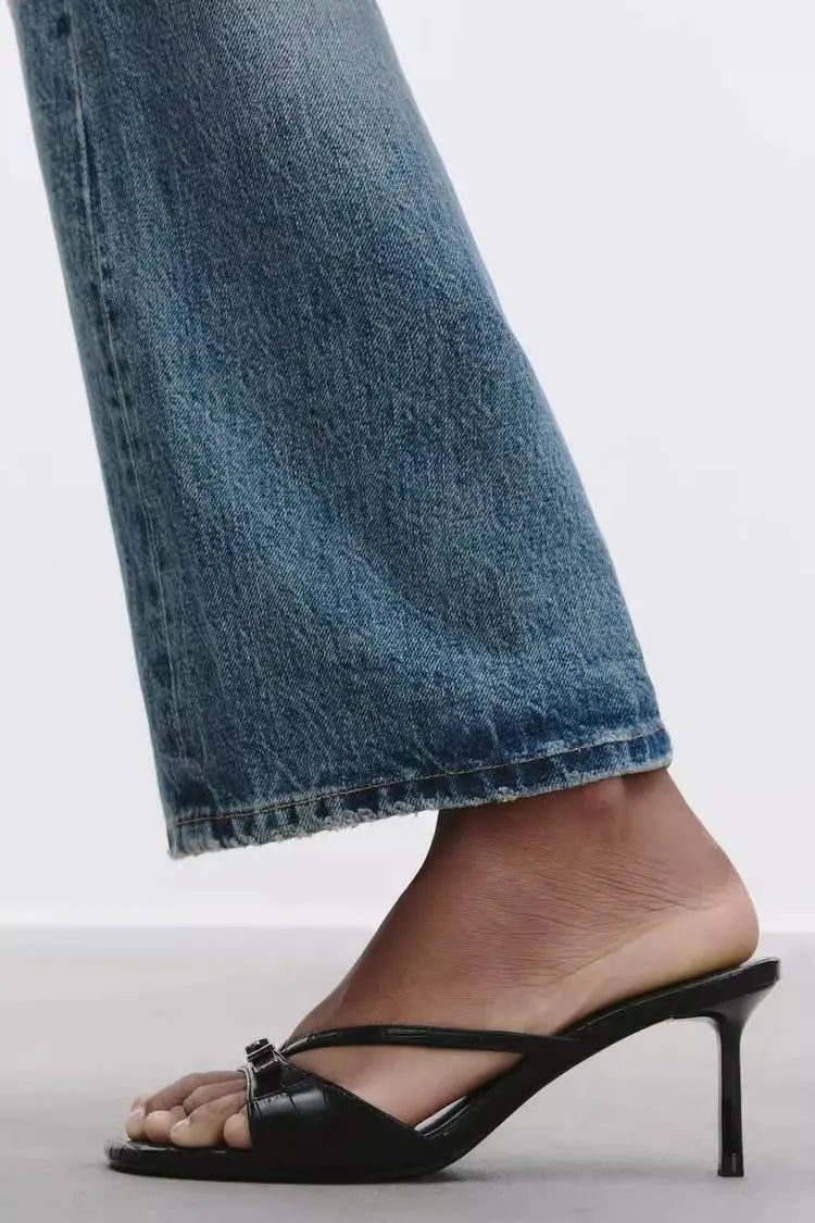 Women's High Heels Slippers Designer Heeled Shoes 2025 Summer Fashion Sandals Pumps Shallow Sexy Slides Stilettos Mujer Zapatos - Belvar