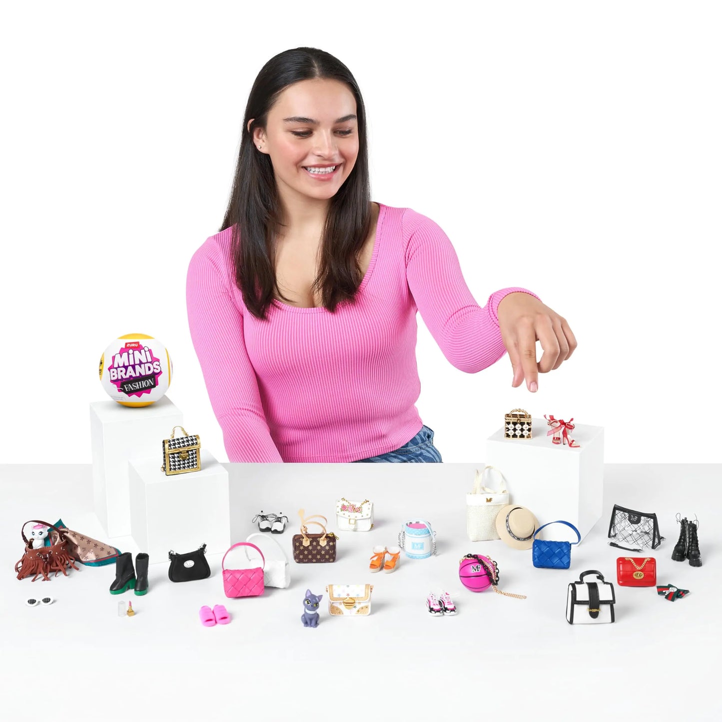 Zuru Mini Brands Toys 5 Surprise Mini Brands Toy Miniature Toys Mystery Blind Box Fashion Bag Shoes Ball Original Miniature Toy