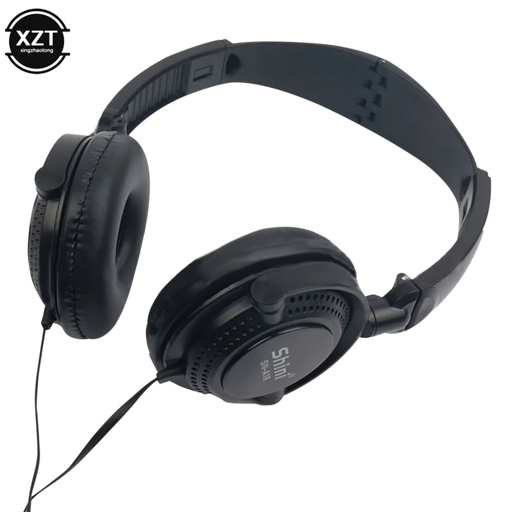 Wired Headphones With Microphone 3.5mm Earphones Foldable Gaming Headset Super Bass Stereo Music Headset For PC Phones