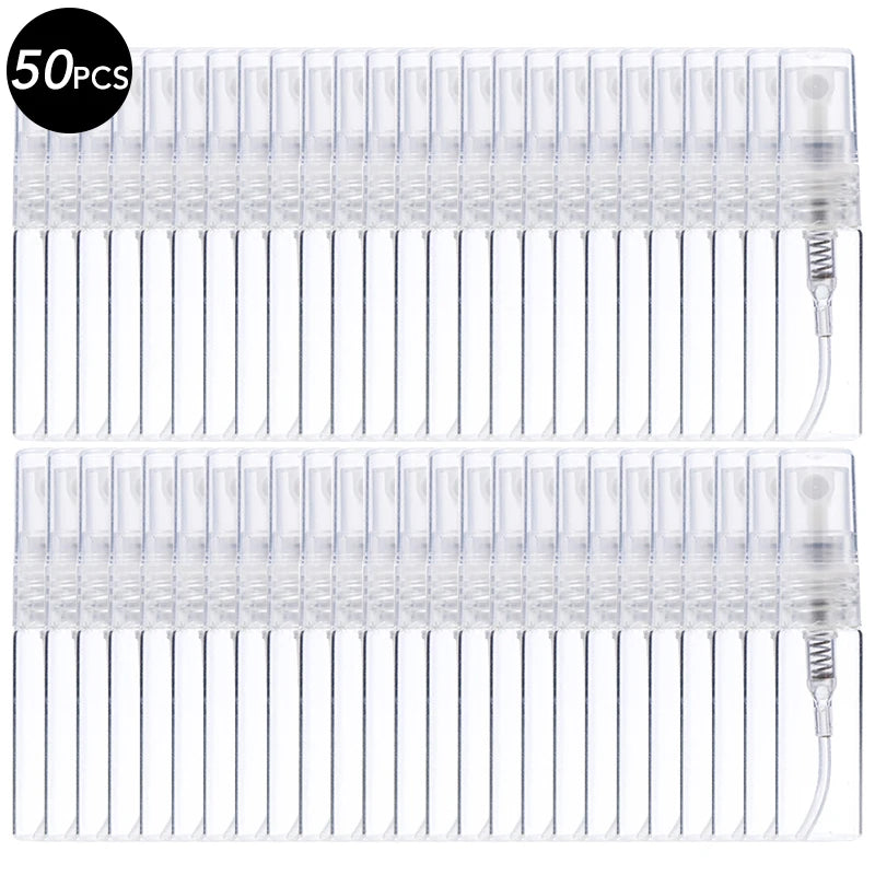 10/20/50PCS 3ml 5ml 10ml Perfume Refillable Spray Bottle Portable Glass Atomizer Container Small Sample With Dispenser Tool