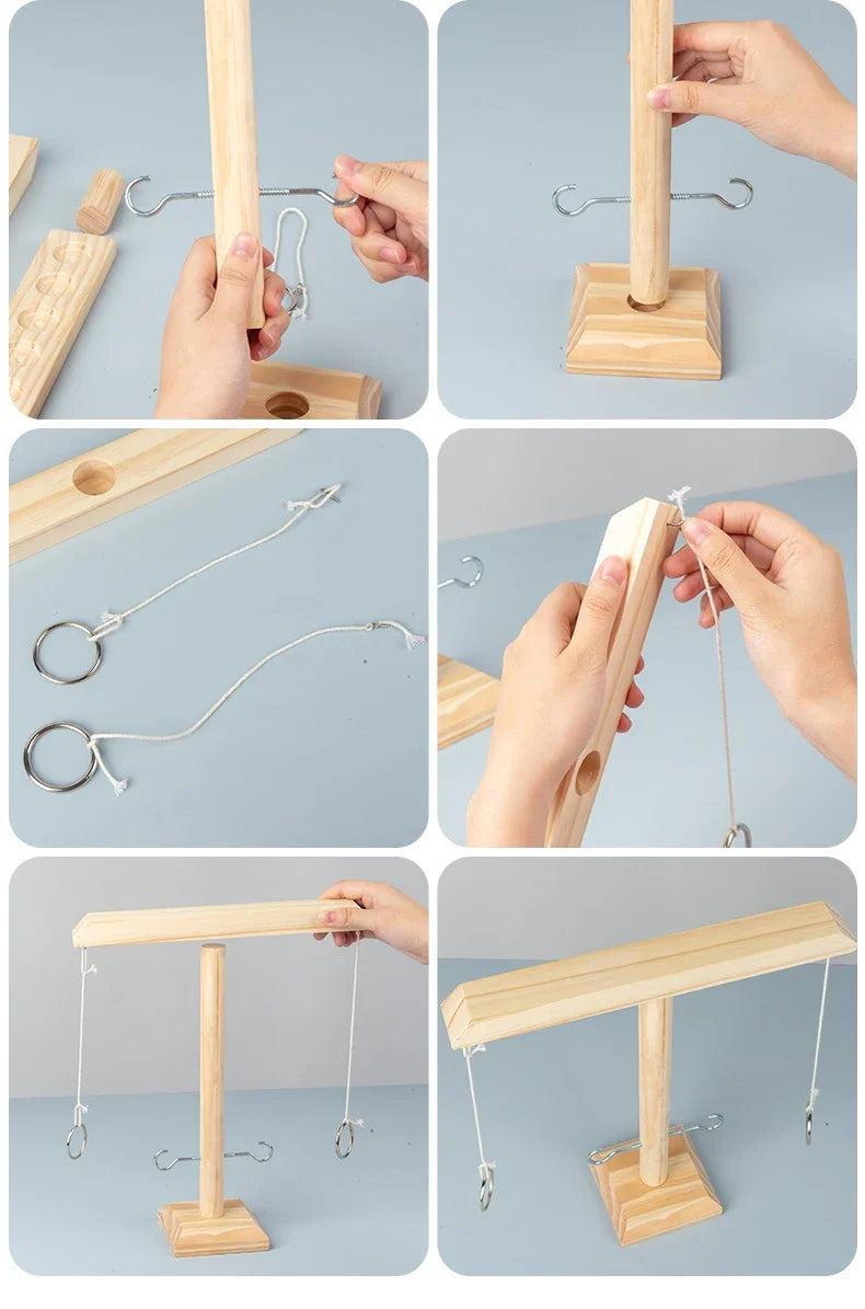 Ring Toss Game For Adults Hook And Ring Game Handmade Wooden Toss Game For Adults Outdoor Indoor Games Patio Decor Yard Games