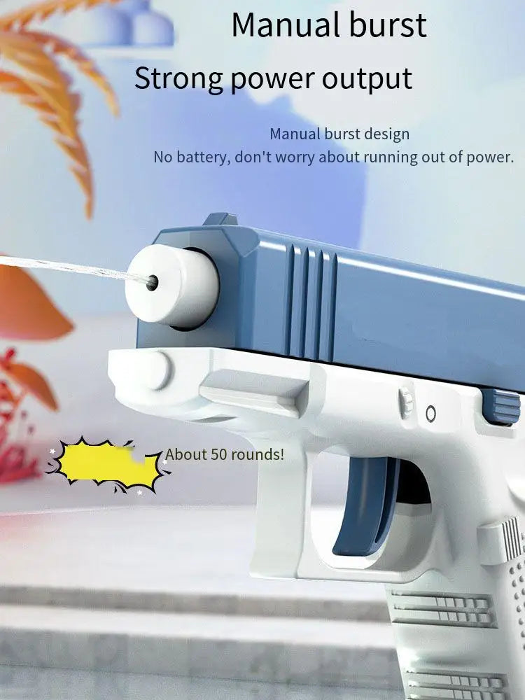 Summer Water Gun non Electric Pistol High-pressure Full Automatic Shooting Water Beach Toy Gun For kid Children Boys Girls Adult
