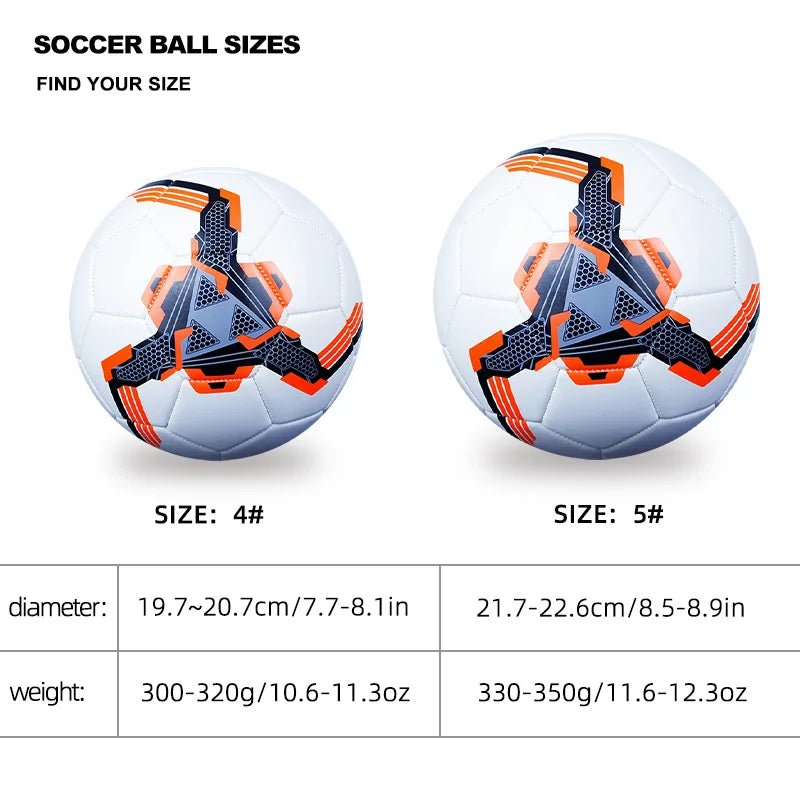 1pc Soccer Ball, Wear-resistant Soft Football For Training Competition,Size 4,5