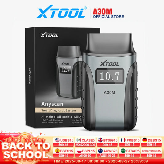 XTOOL Anyscan A30M Bluetooth OBD2 Scanner Car Diagnostic Tools 26+ Reset Service Code Reader FCA AUTOAUTH Lifetime Free Update