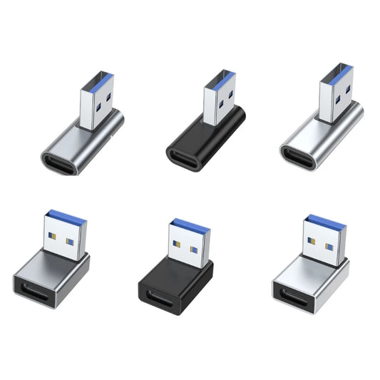 USB C Adapter UP Down Left Right Angled 90 Degree USB3.0 A Male To Type-C Female Converter Charging Adaptor For Notebook Laptop
