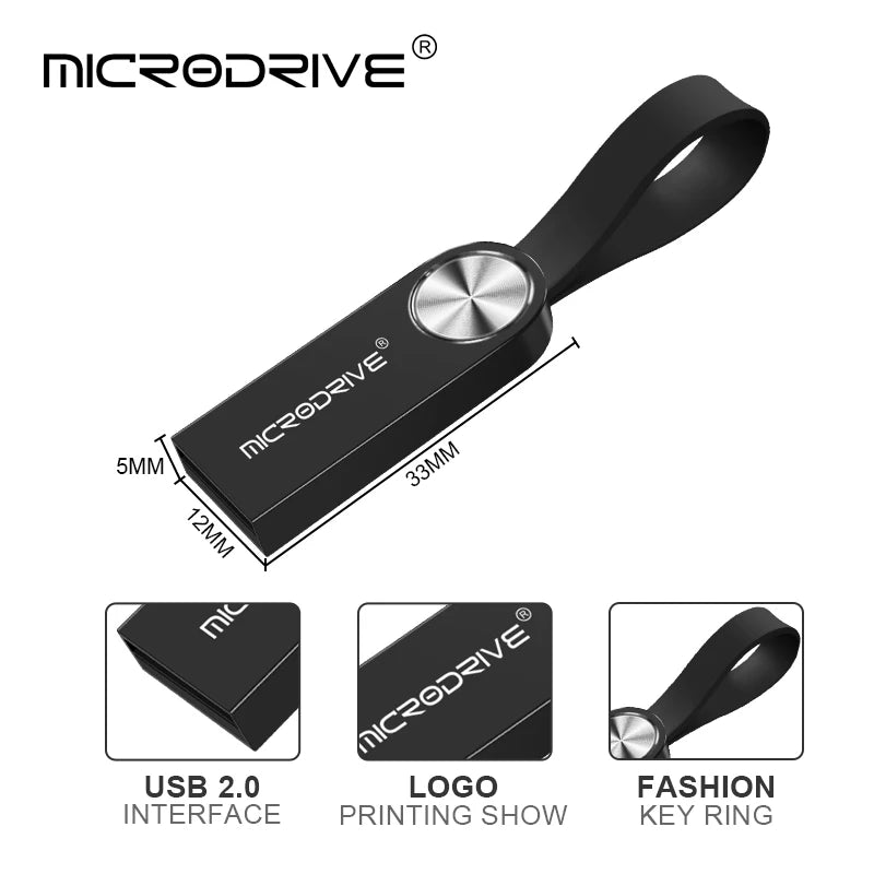 Waterproof Pen Drive 128GB USB Flash Drive 64GB 32GB 16GB 8GB 4GB Memory Stick флешка U Disk Memoria Cel USB For Nootbook