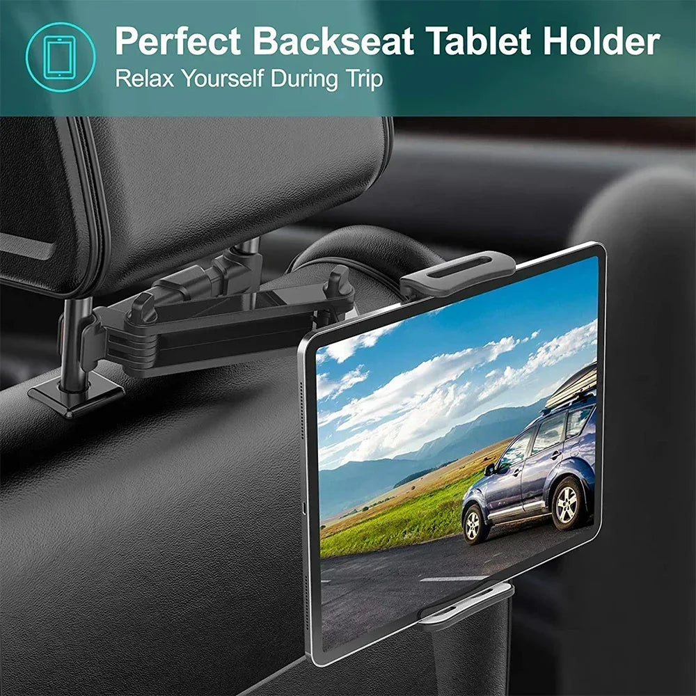 Universal Car Back Seat Headrest Mount Holder For iPad Air 1 2 4-11 Inch 360 Rotation Mini Tablet PC Auto Car Phone Holder Stand