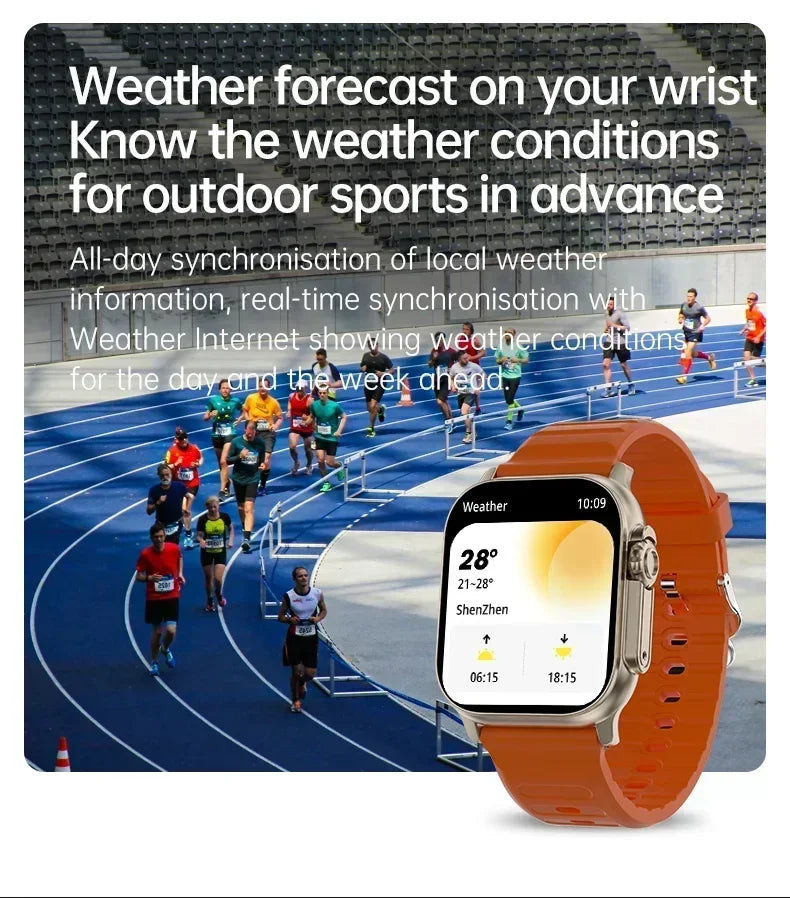 2025 Newest IWO Ultra 9 Gen 2 Smart Watch Men 49mm 2.2 inch HD Screen GPS NFC Waterproof Smartwatch Sports Fitness Watch PK HW8