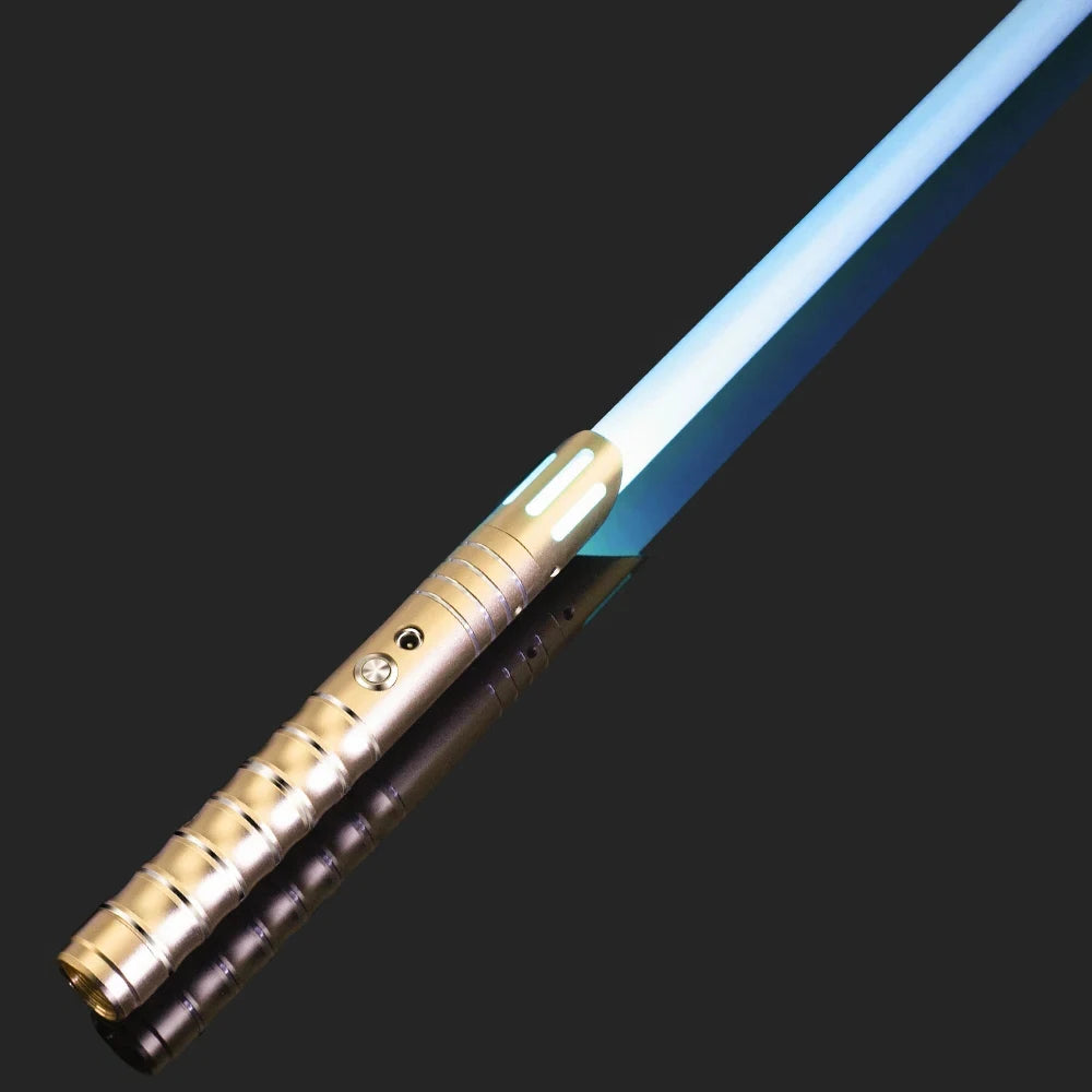 RGB Metal Lightsaber Dueling Smooth Swing Laser Sword Sabre De Luz 16 Color Changing 16 Sounds FOC Rave Flashing Toy