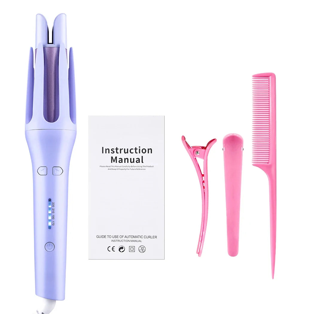 Tinsol 2 in 1 Auto Hair Curling Iron Ceramic Rotating Air Curler Air Spin Wand Styler Curl Machine Magic Hair Curler Automatic