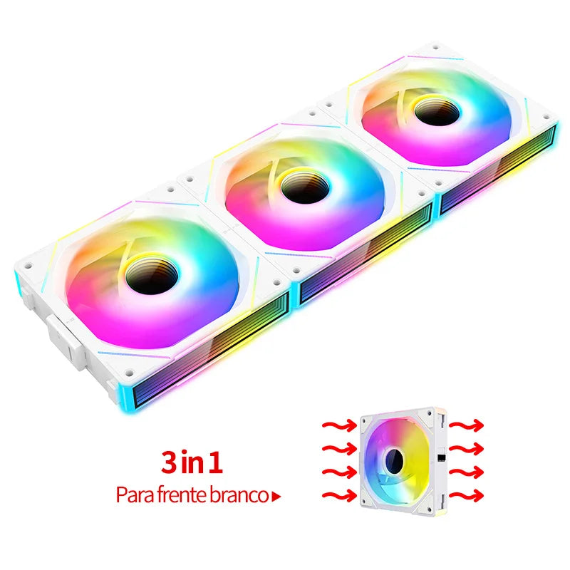 TEUCER JM-1 Ventilator computer case 120mm 3in1 800-2000rpm 12V/4pin PWM chassis noise water cooling fan