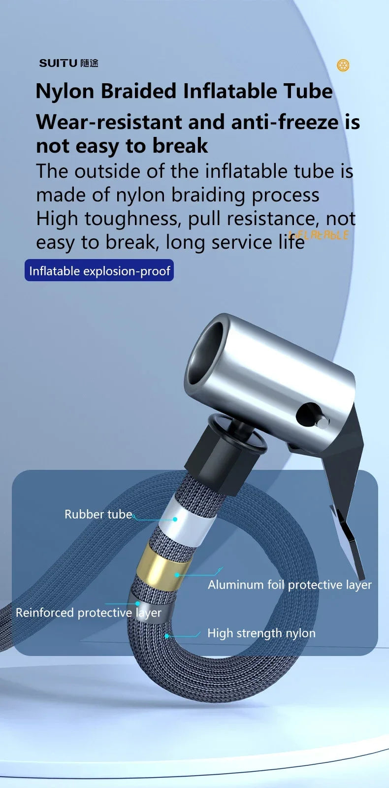 Wireless Car Air Pump Portable Air Compressor Electric Tire Inflator with LCD Digital Display for Car Motorcycles Bicycle Ball