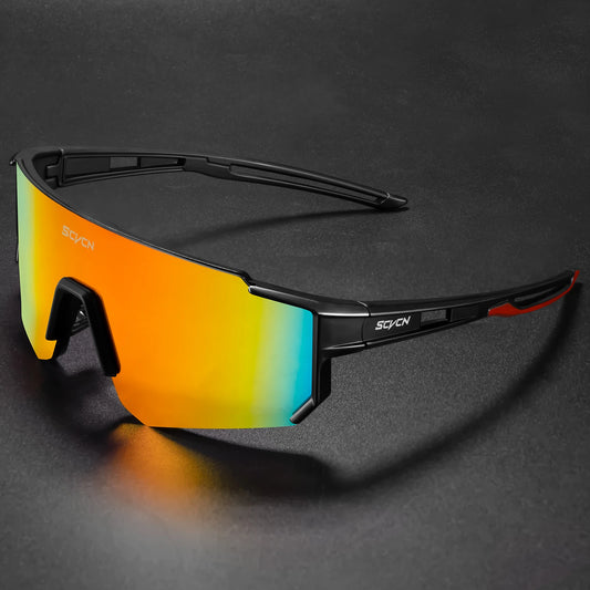 SCVCN Sunglasses for Men Sport Cycling Glasses Bike Mountain Bicycle Hiking Camping Golf UV400 Protection Glasses Women Baseball