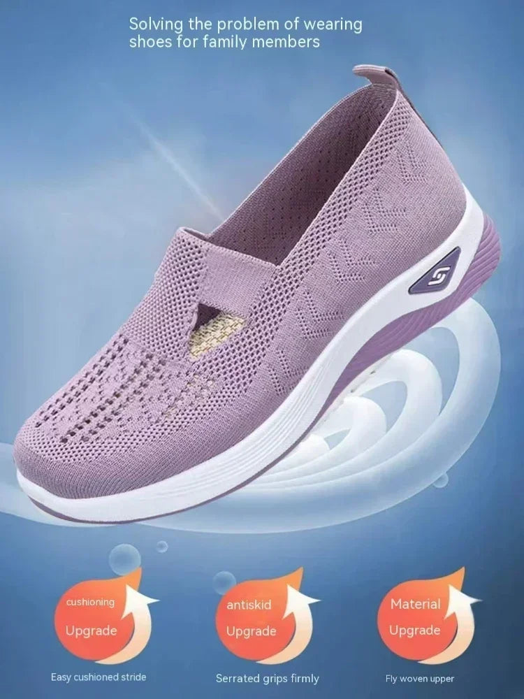Orthopedic Shoes for Women Walking Shoes Slip On Arch Support Memory Foam Breathable Sneakers Summer Comfortable Casual Trainers - Belvar