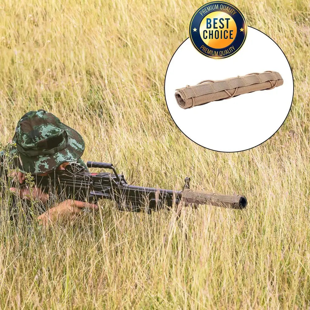 1000D Tactical Airsoft Suppressor Cover Sniper Airsoft Silencer Protector Cover Case Camouflage for Hunting Shooting