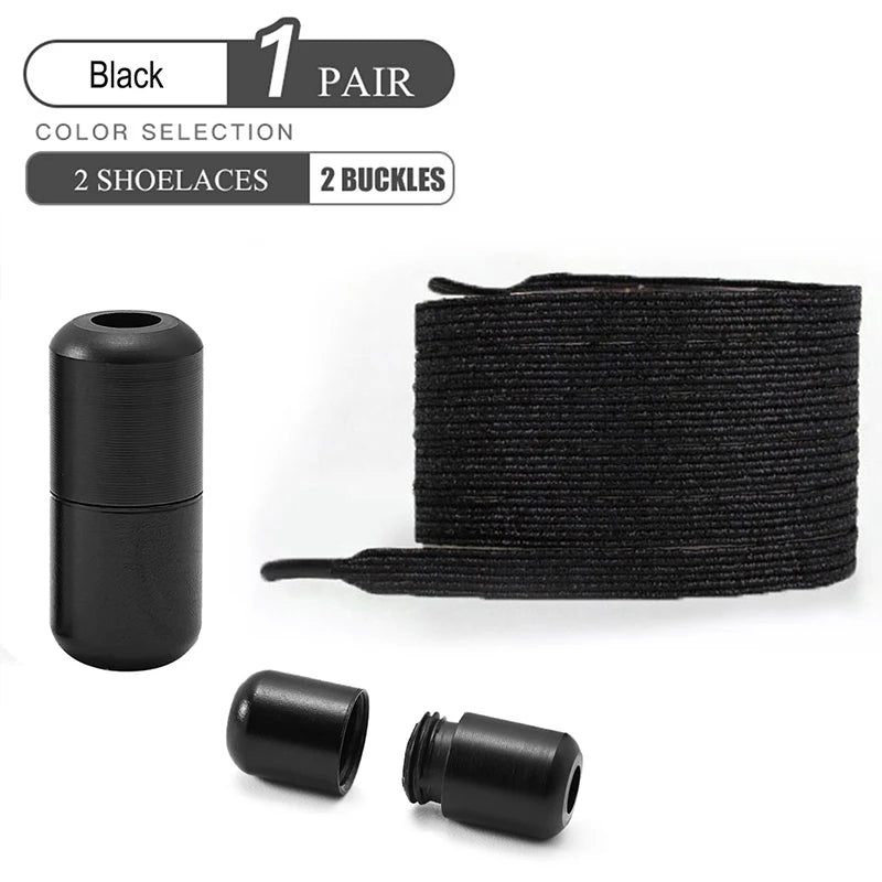 1Pair/2Pairs/4Pairs No Tie Shoe Laces Colorful Buckle Shoelaces Pearl Light Colorful Fashion Without Ties Elastic Laces Sneaker