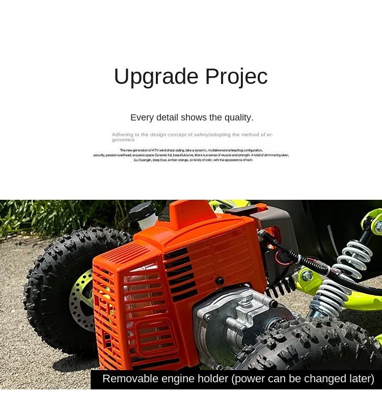 SRJOIN Off-road kart sports kart gasoline-powered mini vehicle suitable adults children track-ready small car drift adaptable