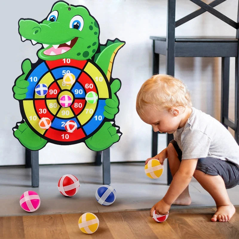 1Pcs Educational Dart Board Games for Children Indoor Outdoor Party Play Kids Dartboard with Sticky Balls Sports Games For Kids
