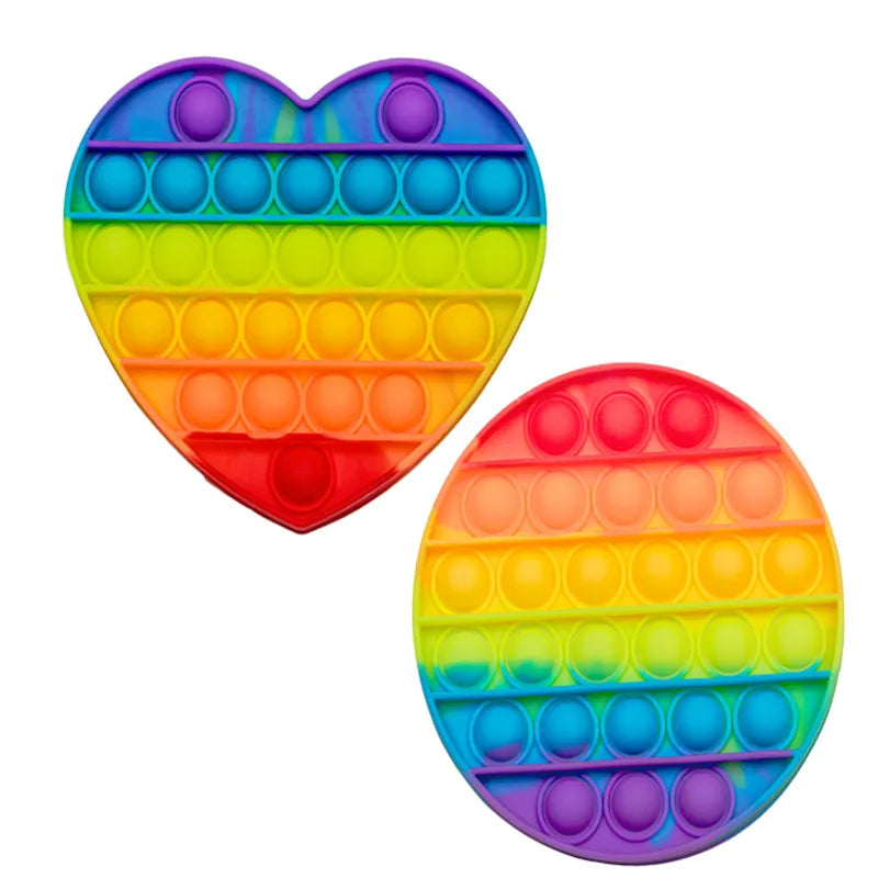 2023 Newest Silicone Rubber Anti Anxiety Stress Relief Push Pop Fidget Toys Squeeze The Toy For Kids Adults Special Needs