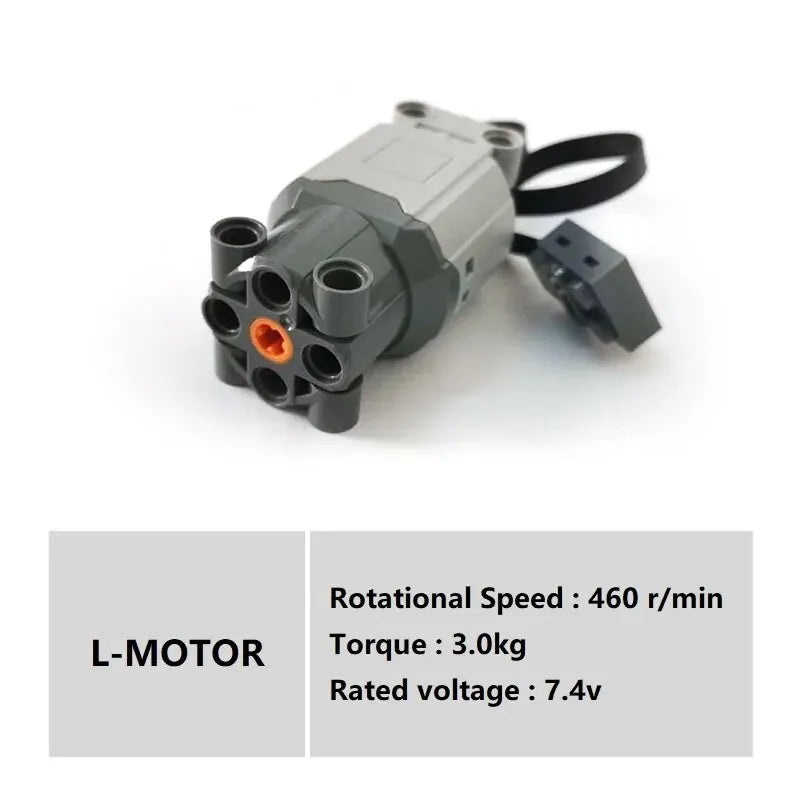 Technical Electronic Building Block MOC Refit Accessories Micro-motor RC Power Functions Parts Creative DIY Car Bricks Kids Toys
