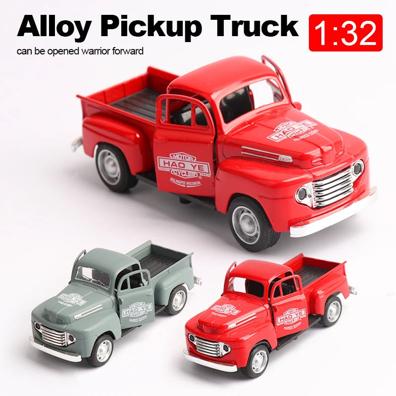 1:32 Alloy Car Model Simulation Car Cartoon Cute Children's Car Bus Pull Back Toy Car Tabletop Small Decoration Toy