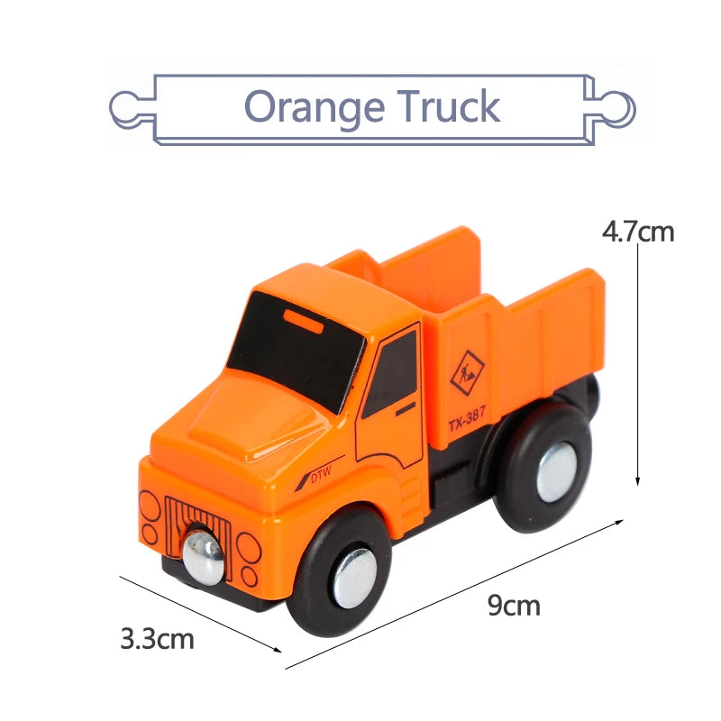 Variety Of Optional Track Magnetic Cars Multi-Purpose Vehicles Compatible Brand Wooden Scene Track Car Toys Children's Gifts W09