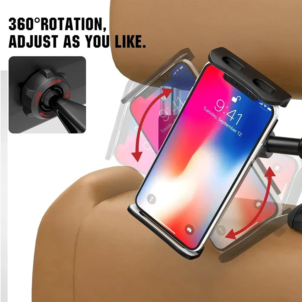 Universal Car Back Seat Headrest Mount Holder For iPad Air 1 2 4-11 Inch 360 Rotation Mini Tablet PC Auto Car Phone Holder Stand