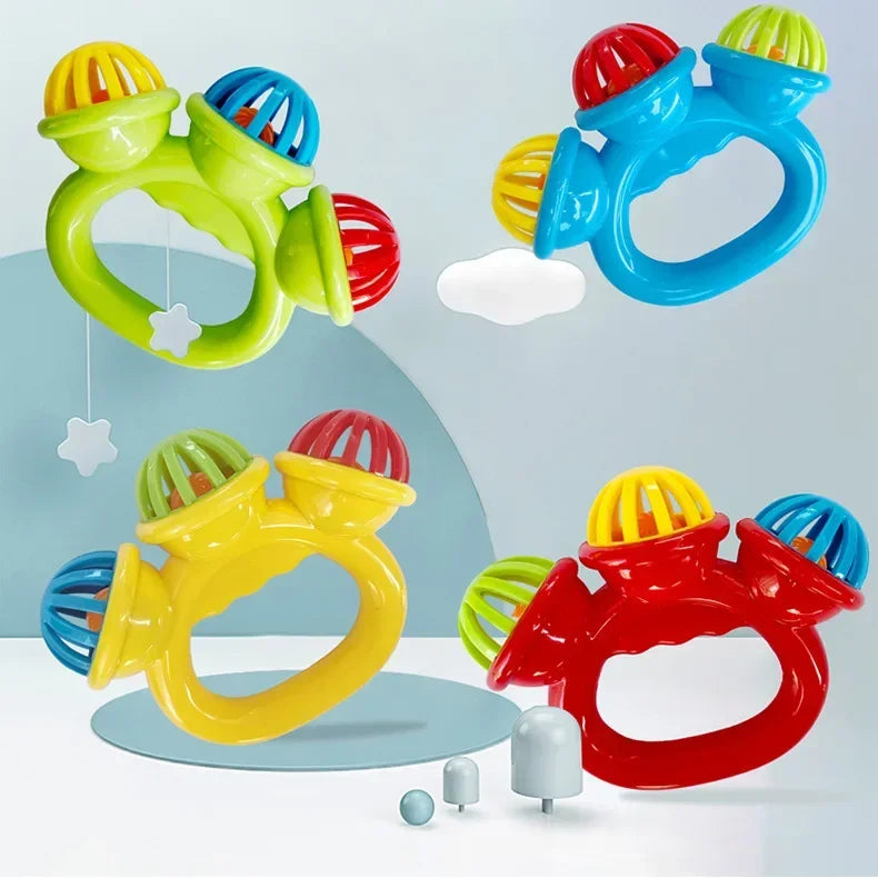 1/4PCS Newborn Hand Rattle Ball Baby Toys Grasping Hand Bell Sensory Toys Kids Safety Materials Toys for Baby Children Best Gift