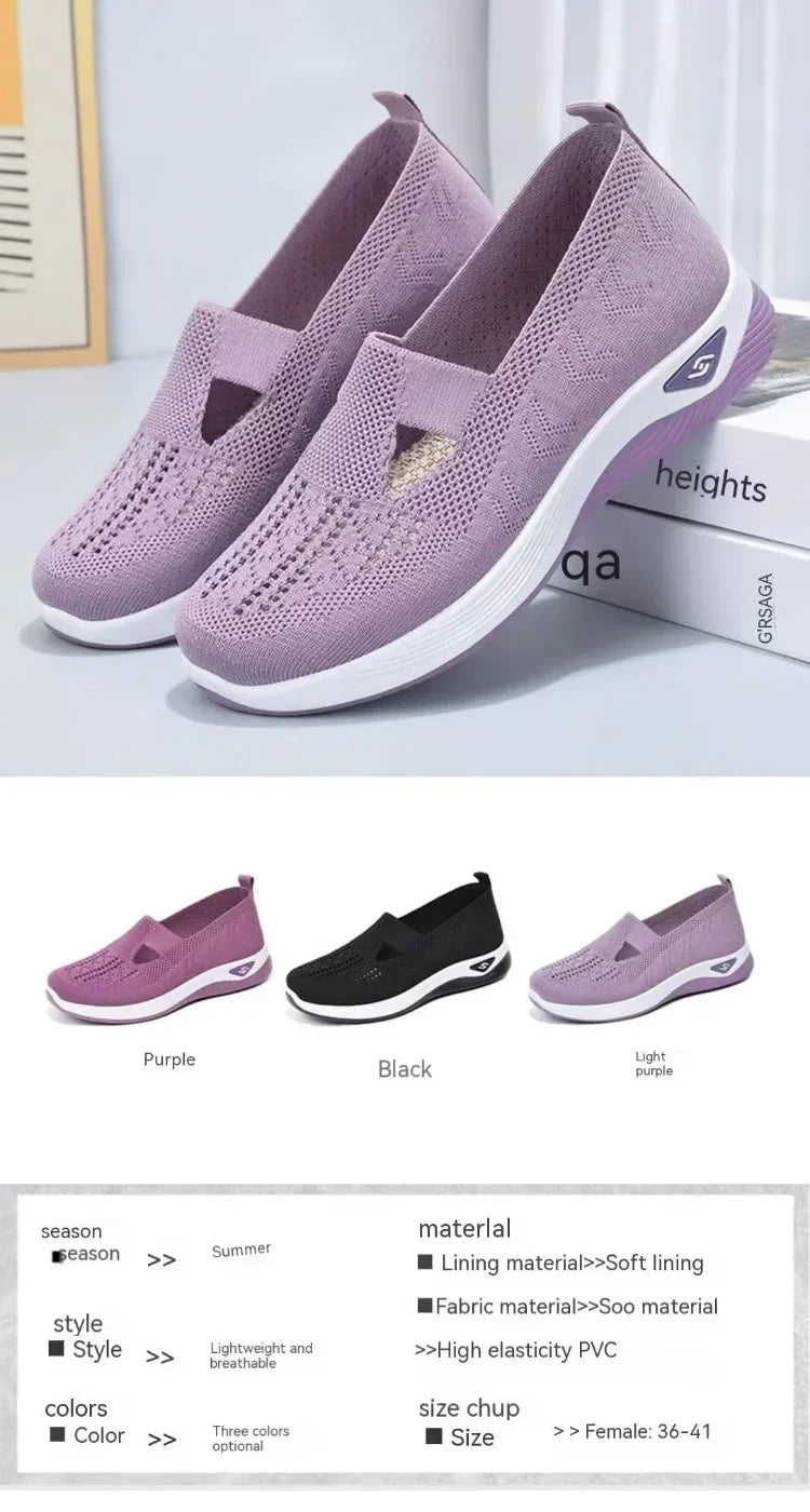 Orthopedic Shoes for Women Walking Shoes Slip On Arch Support Memory Foam Breathable Sneakers Summer Comfortable Casual Trainers - Belvar