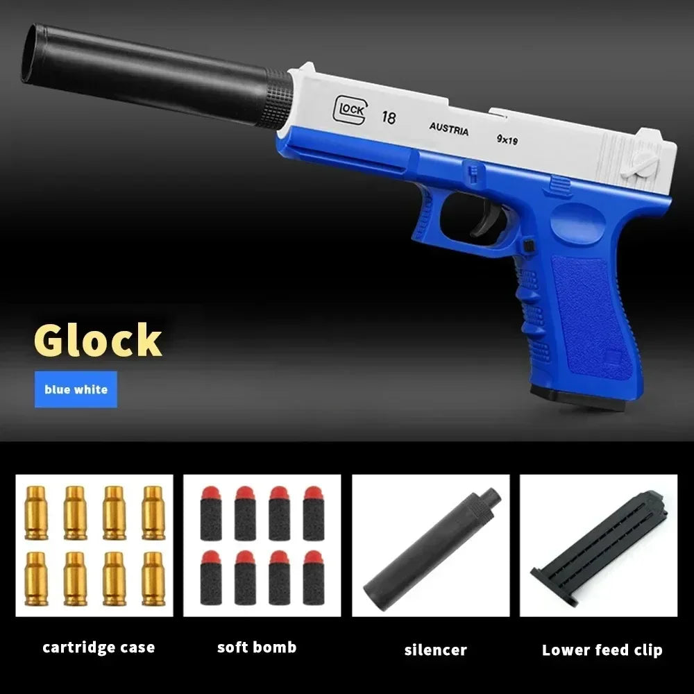 Soft Bullet Toy Gun Shell Ejection Foam Pistol Desert Eagle Airsoft Gun Toy Gun Toy For Boys Outdoor Games Girls Gift