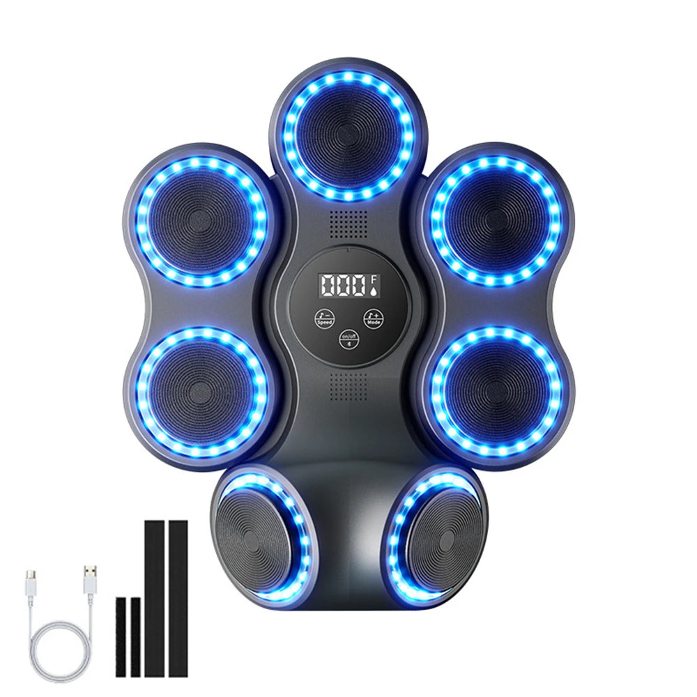 2025 New Music Boxing Machine Bluetooth Adult Electronic Wall Target HookPunch Equipment Target Wall Mounted Gym Home Equipment
