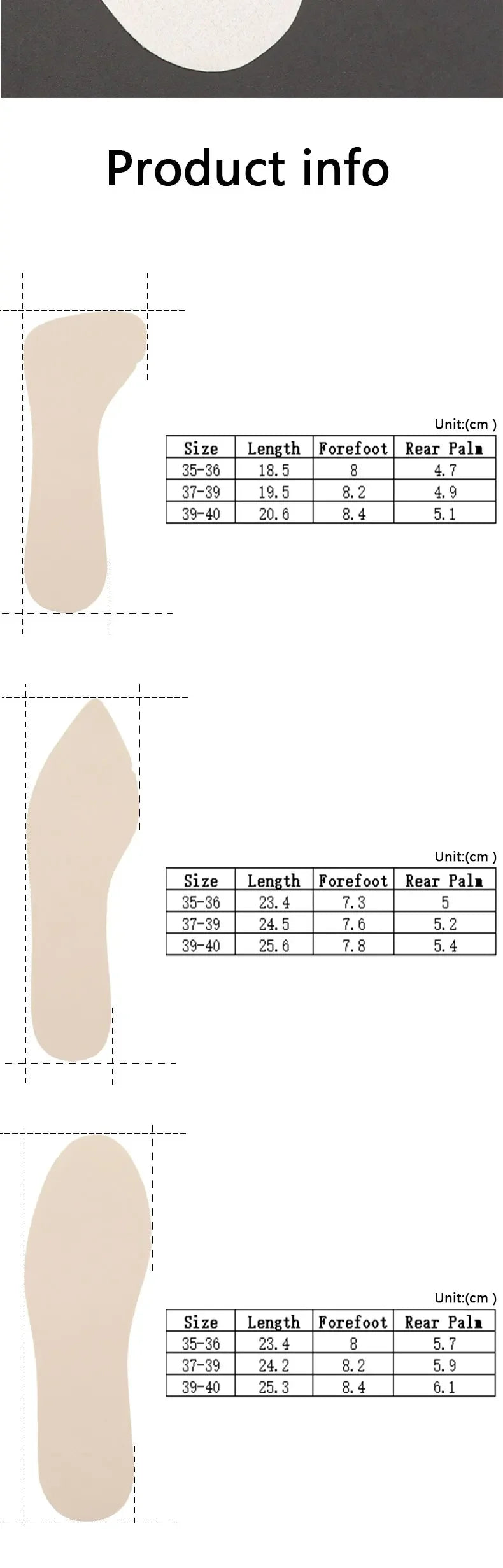 1Pair Women Sandal Insoles Antislip Soft Bottom Breathable Deodorzation High Heel Insoles High-heeled Shoes Sole Stickers Pad