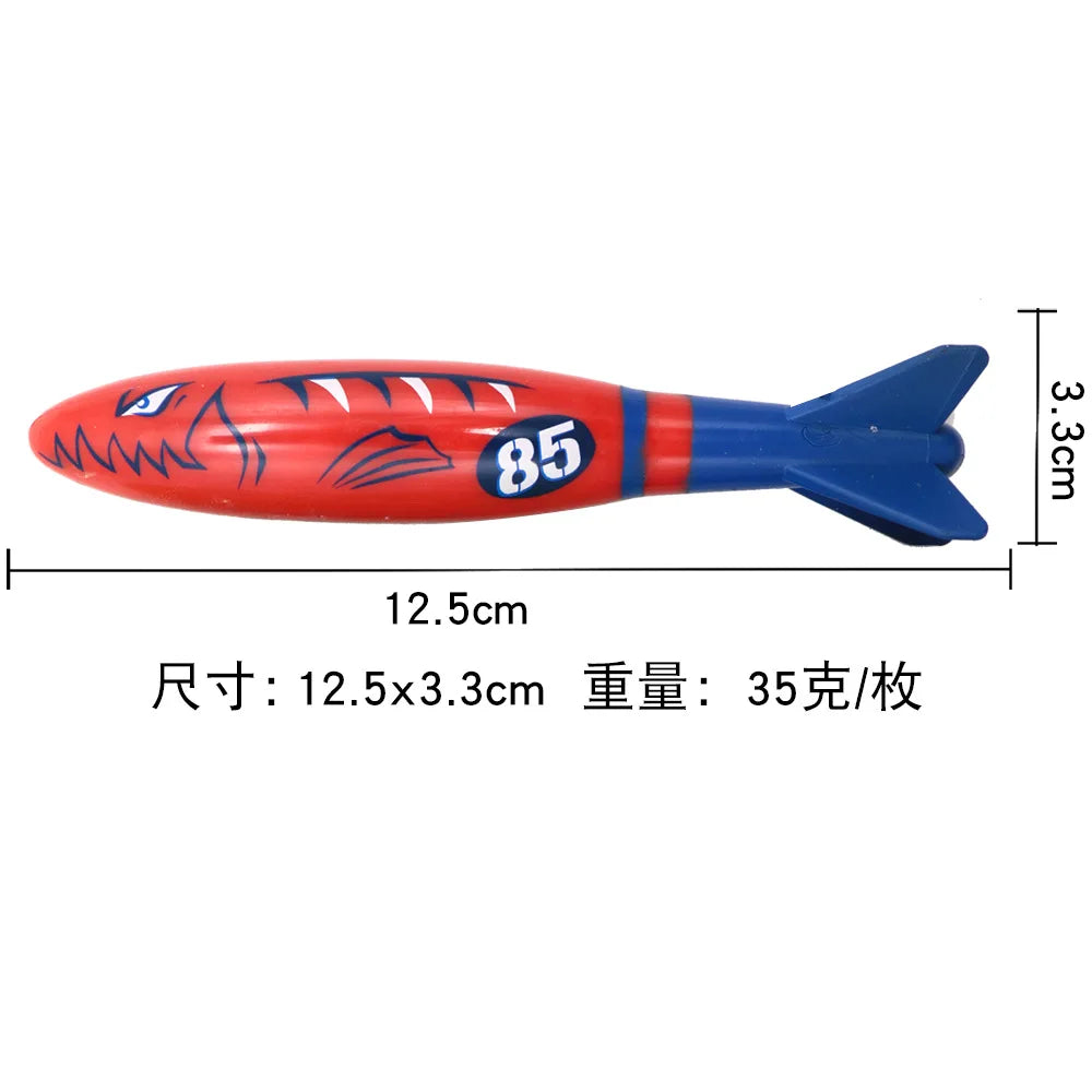 Swimming Diving Toys Children's Fish Dolphin Buoy Pool Treasure Hunt Diving Water Diamond Kids Water Game Toys Set Reusable Gift