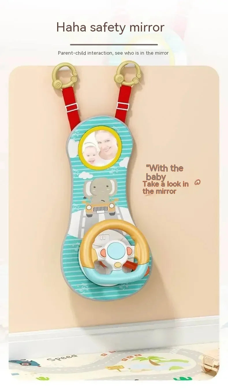 Steering Wheel Car Toys Rear Kids Simulates Driving  Seat  Baby Car  Comfort