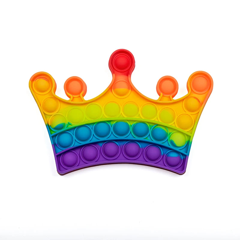 2023 Newest Silicone Rubber Anti Anxiety Stress Relief Push Pop Fidget Toys Squeeze The Toy For Kids Adults Special Needs