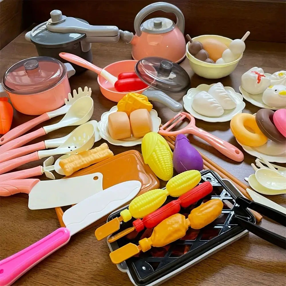 Kitchen Toys Set for Children，28pcs Simulated Kitchen Toy Pretend Play Kitchen Accessories Cooking Toys for Kids Girls Gifts
