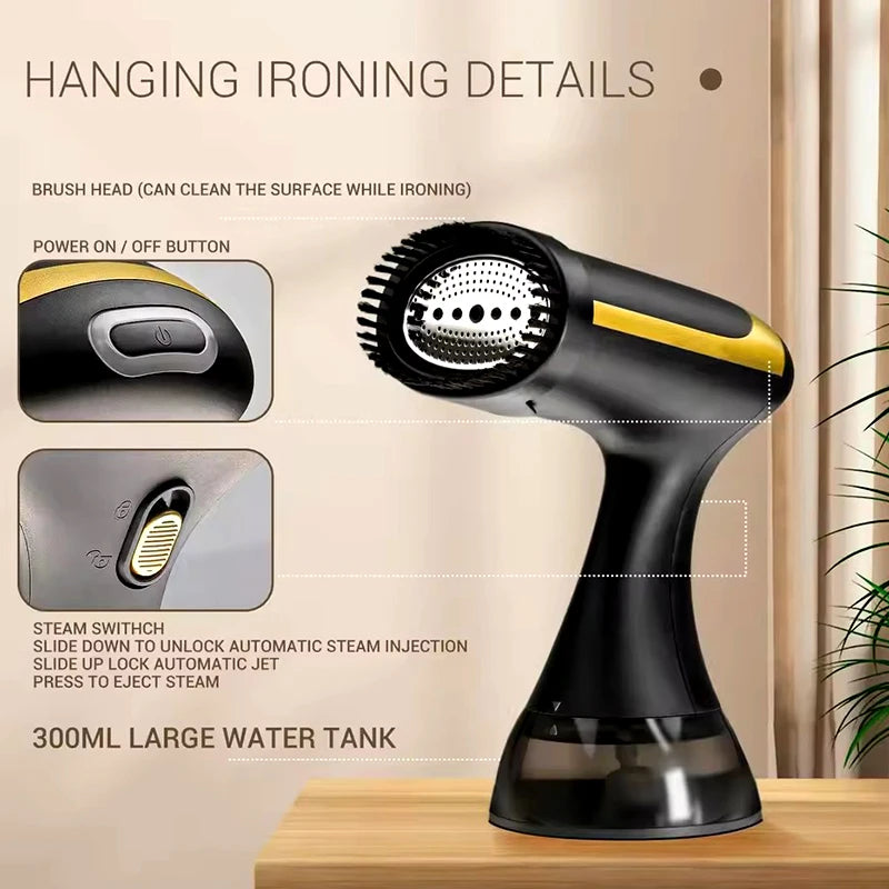 1500W Handheld Steam Iron Holding Ironing Machine Iron Machine Household Steam Small Portable Hanging Iron Machine Wet Ironing