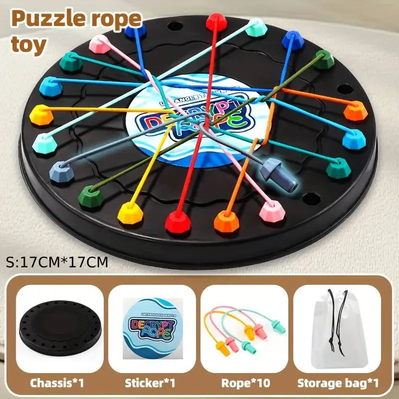 1pc Rope Tangle Challenge, Educational Toy for Kids, Logic & Focus Enhancing, Perfect for Interactive Parent-Child Activities