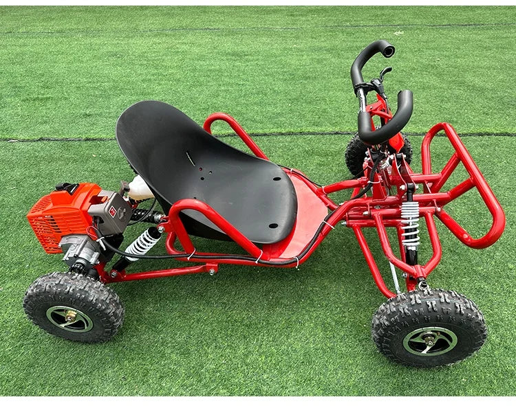 SRJOIN Off-road kart sports kart gasoline-powered mini vehicle suitable adults children track-ready small car drift adaptable