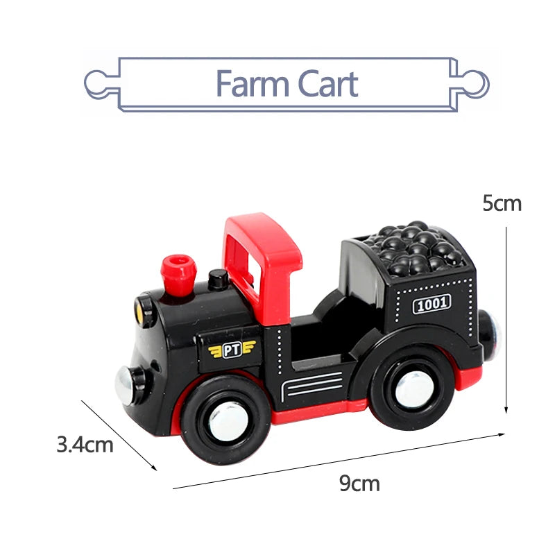 Variety Of Optional Track Magnetic Cars Multi-Purpose Vehicles Compatible Brand Wooden Scene Track Car Toys Children's Gifts W09