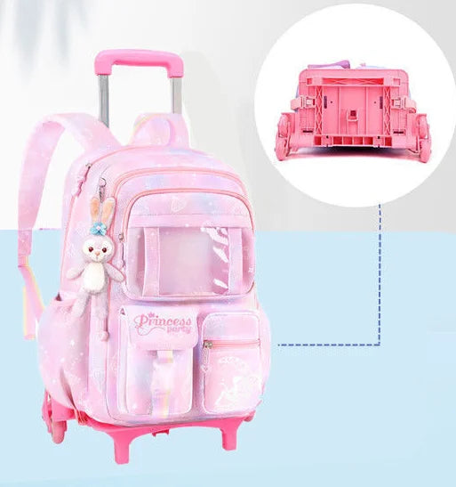 School Rolling backpack Bags school wheeled backpack for girls  kids School trolley bag for girls school bag wheels for girls