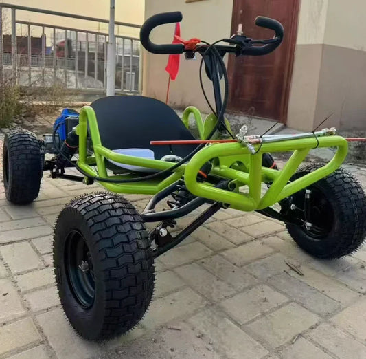 SRJOIN Off-road kart sports kart gasoline-powered mini vehicle suitable adults children track-ready small car drift adaptable