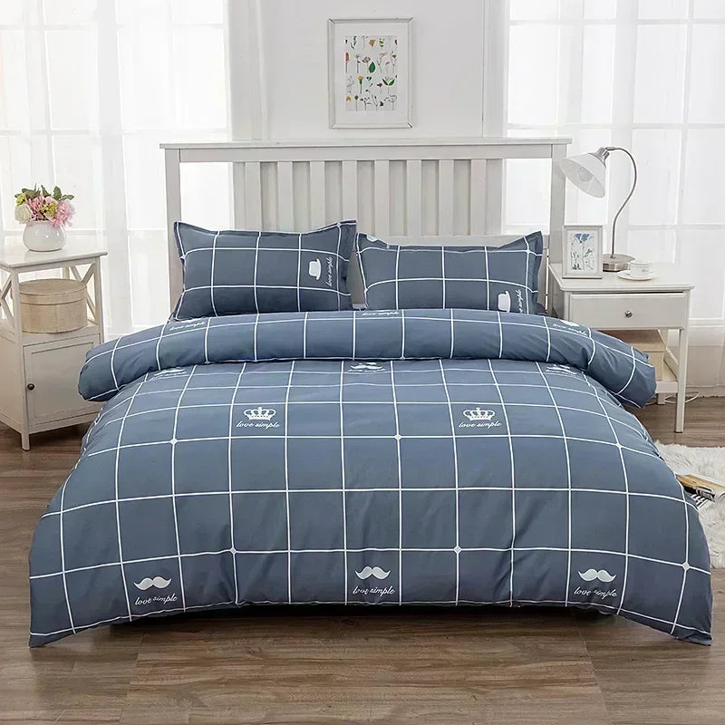 1pcs Geometric Pattern Bedding Fashion Printed Quilt Cover Multi Size Bed Sheets Soft Breathable Duvet Covers 이불커버
