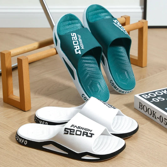 Slippers for men can be worn externally in summer. Trendy bathroom, bathroom, non-skid home, indoor, and home sandals for men - Belvar
