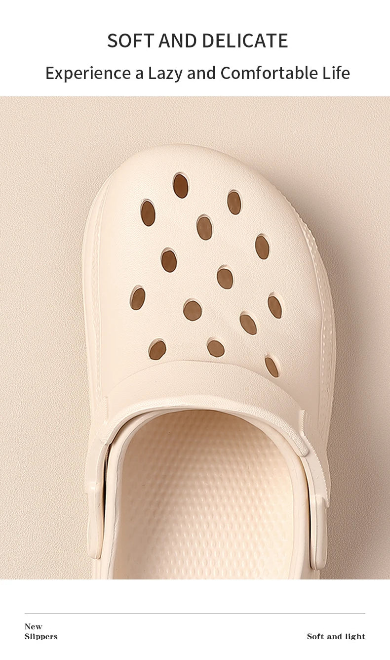 Thick soled perforated shoes for women, sandals for wearing, height increasing slippers, hiking beach sandals