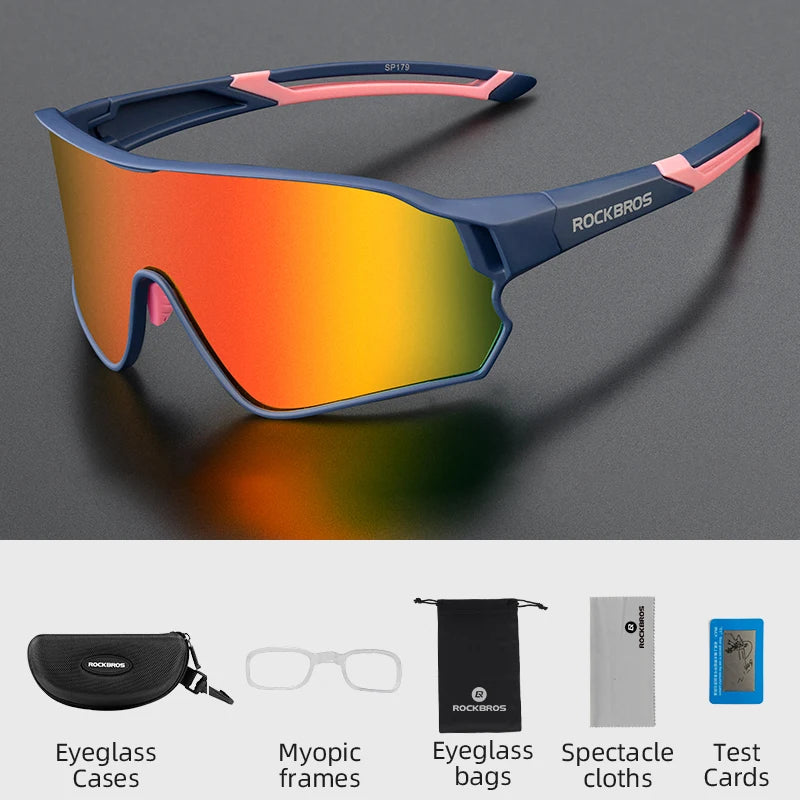 ROCKBROS Bike Glasses Polarized / Photochromic UV400 Sun Protection Sports Eyewear Bicycle Sunglasses MTB Road Cycling Glasses