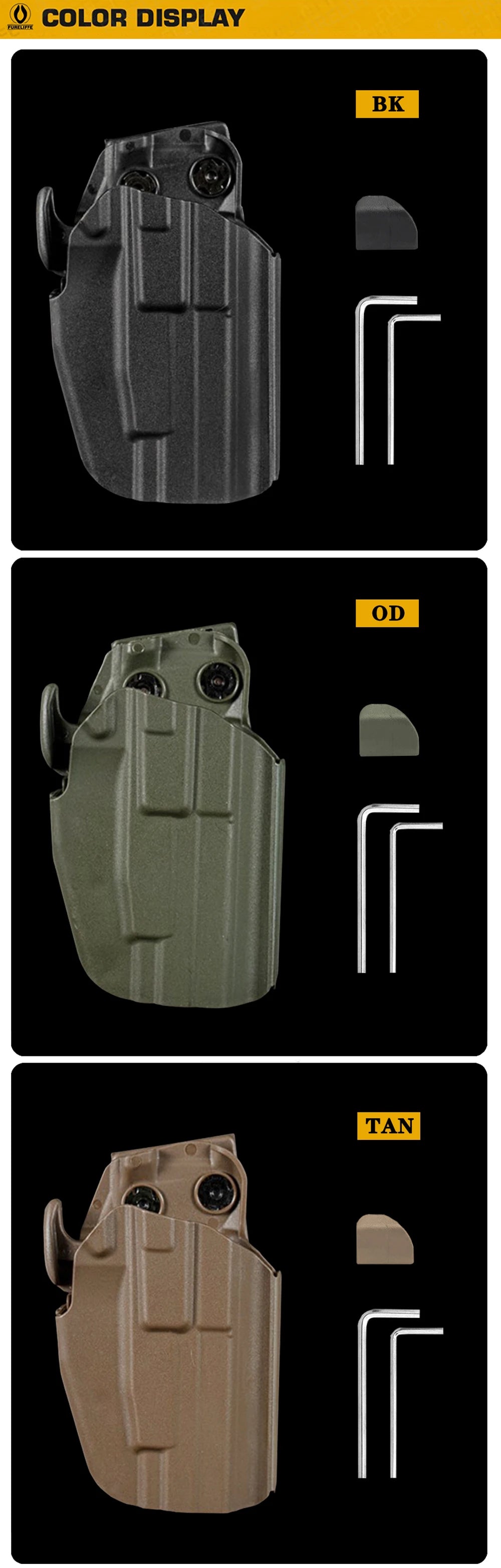 Tactical Universal Quick Pull Gun Holster for GLOCK 17/20/21/22/31/37.GRAND POWER 45/P1/P11/P40.H&K 45/VP40.S&W M&P 22/SW40F
