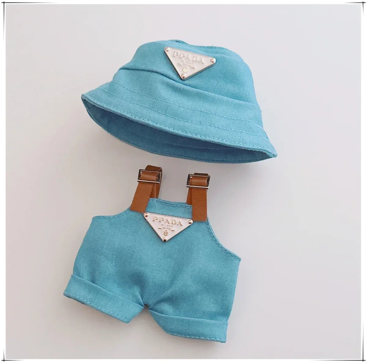 For 17cm Labubus Mini Doll Clothes Outfit Hat Clothes Shoes Labubu II Doll Accessories Cultivate Sitting Party Game Toys - Belvar