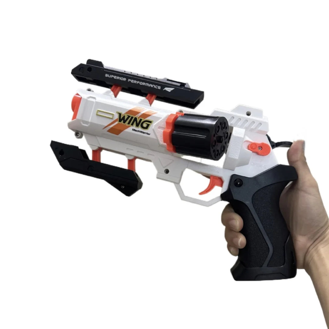 SOFT Foam Dart Revolver Blaster ,Safe Soft Foam Bullets, Lightweight & Easy to Use, Outdoor Indoor Toy for Kids Ages 6+