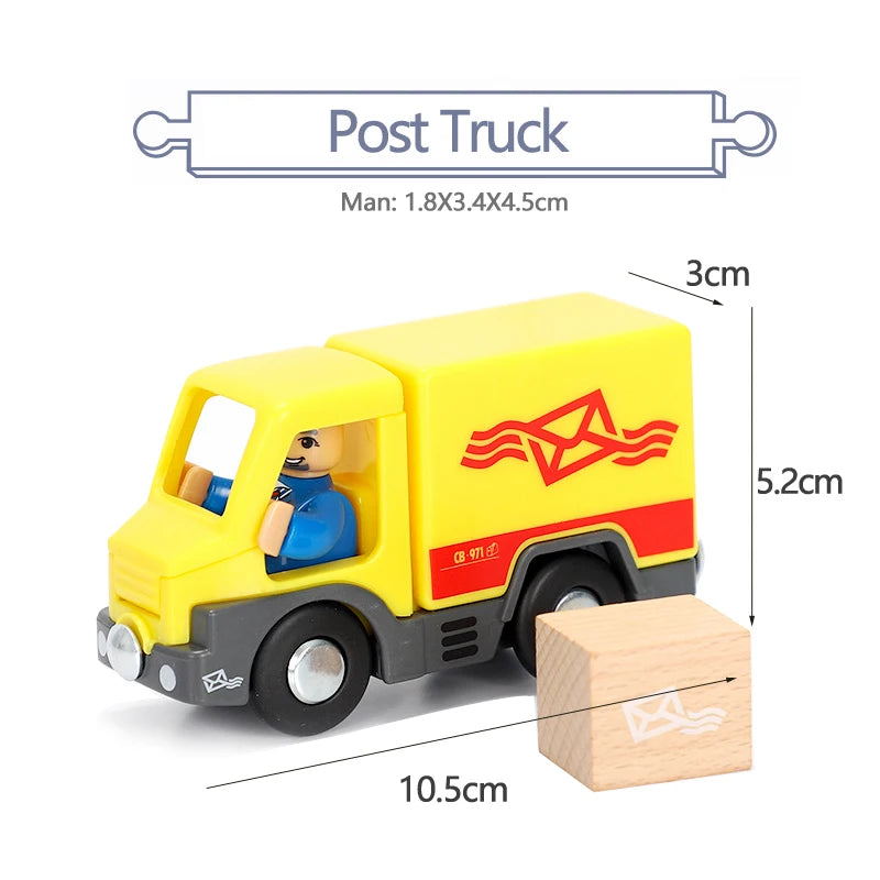 Variety Of Optional Track Magnetic Cars Multi-Purpose Vehicles Compatible Brand Wooden Scene Track Car Toys Children's Gifts W09